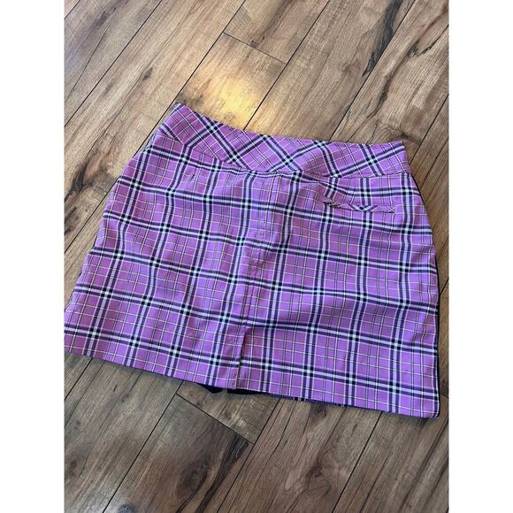 Bette & Court Sz 10 womens plaid golf skort - Picture 2 of 3